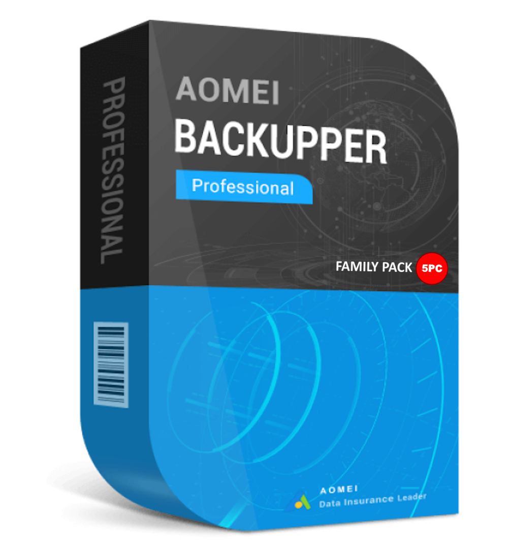 AOMEI Backupper Pro Family 5 PC a vita