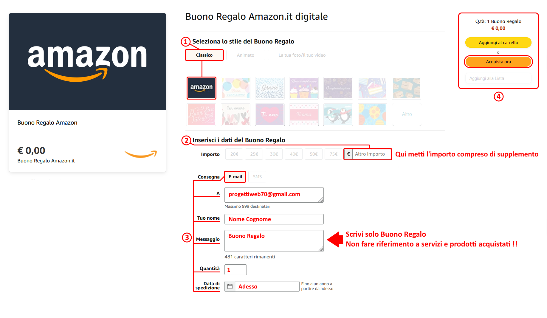 guida buono amazon