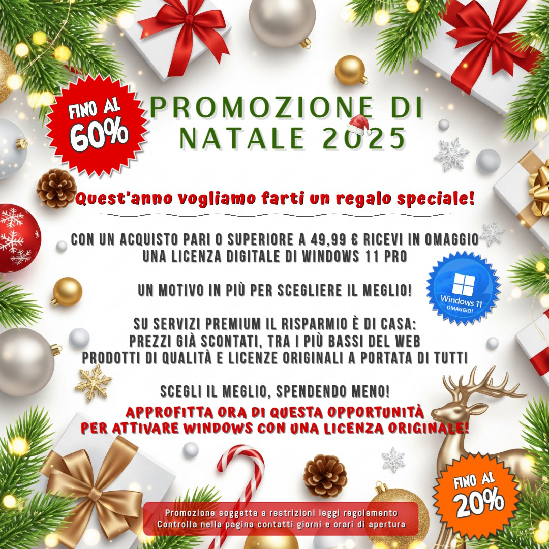 Servizi Premium - Promozione di Natale
